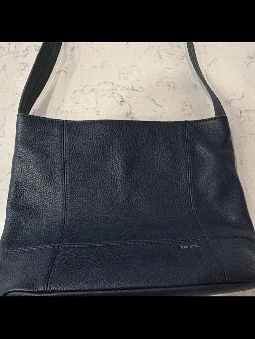 The Sak De Young Hobo Leather Shoulder bag Navy NWOT